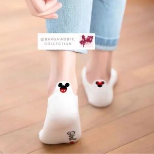 Mickey/Minnie Mouse Pair Ankle Socks